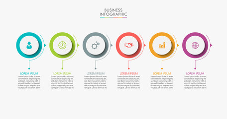 Business data visualization. timeline infographic icons designed for abstract background template milestone element modern diagram process technology digital marketing data presentation chart Vector