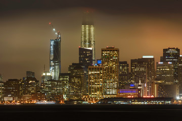 Fototapeta na wymiar City Skyline, San Francisco, CA