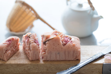 米粉のさくら蒸しパン