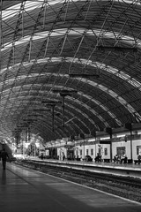 Awaiting travel in platform