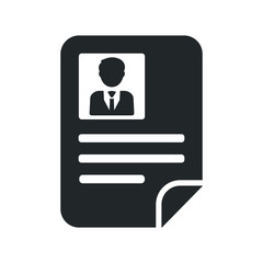 CV, resume icon