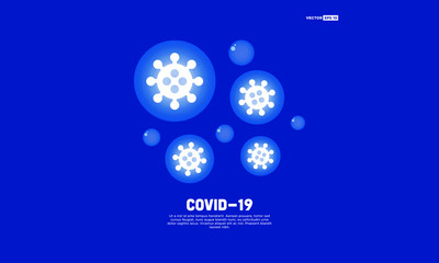 Coronavirus in the Air Concept