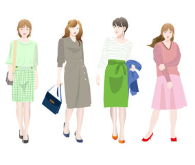 Obraz premium 春のファッション1