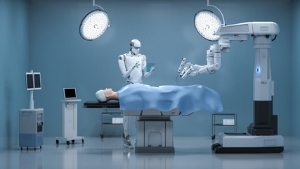 Surgery robot in operation room