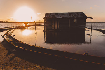Obraz premium sunset on the beach