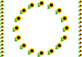 ひまわりのイラスト素材