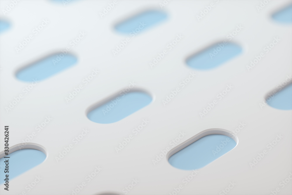 Poster slide switch and touch button, science and technology, 3d rendering.