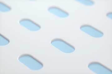 Slide switch and touch button, science and technology, 3d rendering.