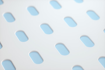 Slide switch and touch button, science and technology, 3d rendering.