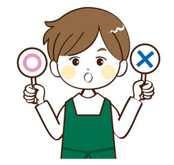 男性、店員、正解、不正解