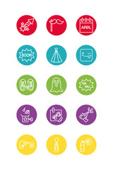 bundle of fools day set icons