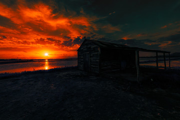 Obraz premium sunset on the beach
