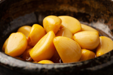 ニンニクのたまり漬け