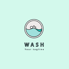 logo laundry logo template design for your business