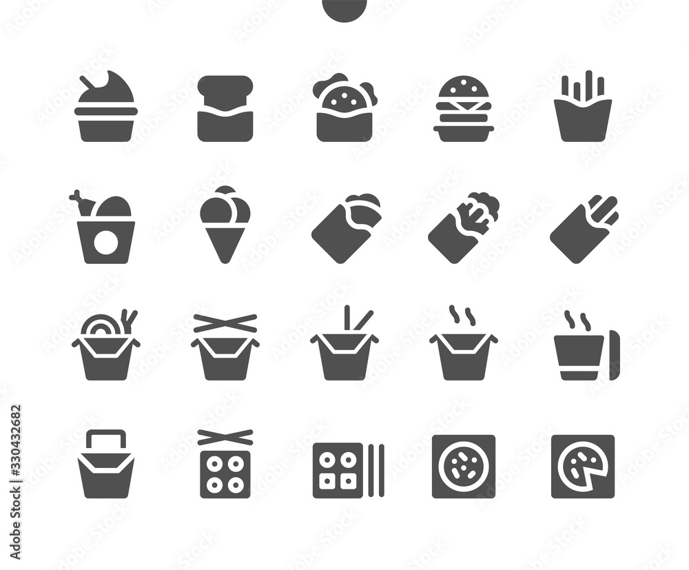 Poster takeaway (take out) v2 ui pixel perfect well-crafted vector solid icons 48x48 ready for 24x24 grid f