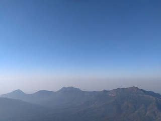 mountains and clouds
