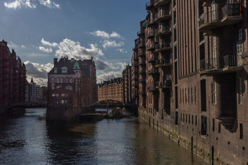 Wasserschloss in der Speicherstadt in Hamburg