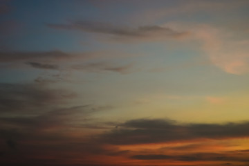 Naklejka na ściany i meble beautiful light in dramatic twilight sunset sky
