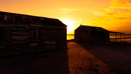 sunset at the beach