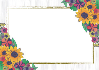 レトロな花柄 結婚式招待状 サロンメニューの背景素材 ローズピンク Wall Mural Ayumi Takashima