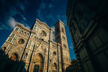 Florence, Tuscany, Italy - September, 17, 2017: Unidentified tourists visiting Cattedrale di Santa...