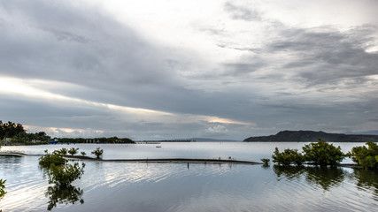 lake and blue sky