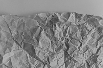 gray crumpled paper texture background