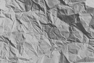 gray crumpled paper texture background