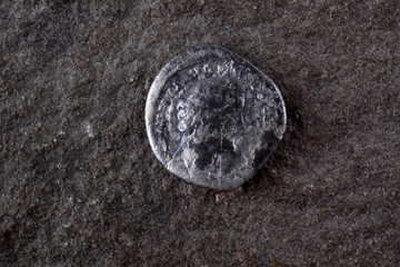 Fototapeta premium Ancient coin. Roman empire