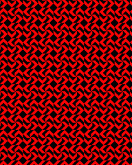 Abstract geometric pattern with crossing thin lines and round. Stylish texture in color full. Seamless pattern.