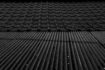 한국 전통 문양 건축 지붕 기와