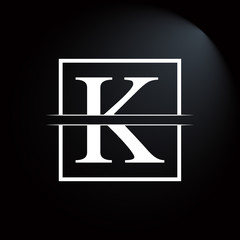 Initial Square Letter K Logo Design Business Vector Template. Creative Letter K Logo Vector