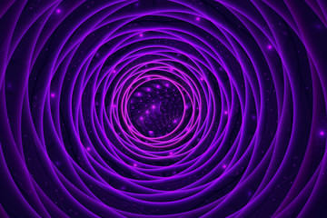 Abstract color dynamic background with lighting effect. Fractal ball. Fractal art