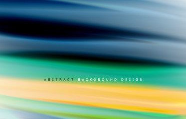 Abstract background - fluid color gradient waves, with dynamic motion line effect. Vector Illustration For Wallpaper, Banner, Background, Card, Book Illustration, landing page