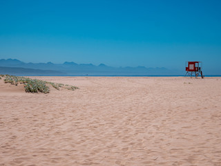 Africa Plettenberg Bay Ocean Beach with Lifeguard to protect human