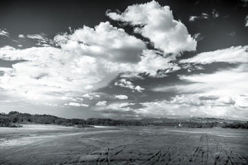 Fototapeta premium clouds over the sea