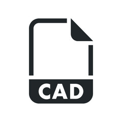 CAD File format icon - obrazy, fototapety, plakaty
