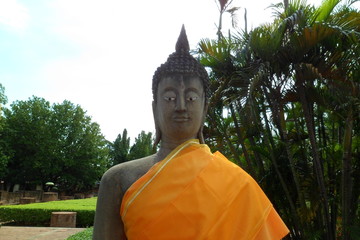 Ayutthaya, Thailand - 14th September 2014 : Scenery of Wat Yai Chai Mongkhon, Ayutthaya