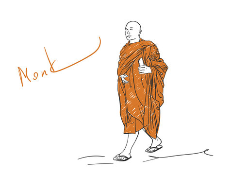 ArtStation - Monk sketch