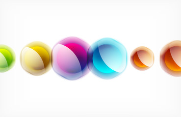 Abstract background - glass shiny transprent hexagon shapes overlapping eath other. Vector Illustration For Wallpaper, Banner, Background, Card, Book Illustration, landing page