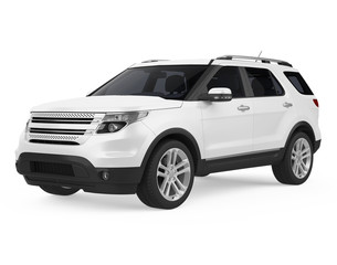 SUV Car Isolated