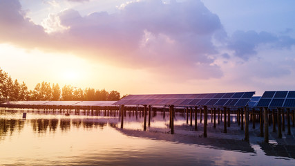 Obraz premium Solar power generation scene