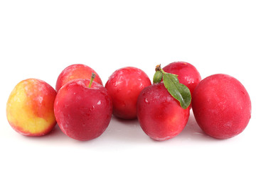 Red plums