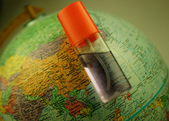 Mask and hand sanitizer for the prevention of Covid19 disease from the coronary virus that is spread around the world.