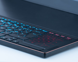 Gaming laptop with rgb backlit keyboard