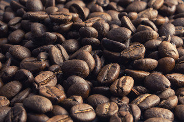 roasted coffee beans, can be used as a background