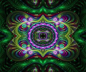 Computer generated colorful fractal artwork