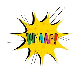 Whap - Comic Expression illustration Text