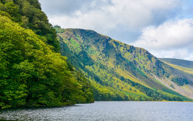 Idyllic view in Glendalough Valley, County Wicklow, Ireland
