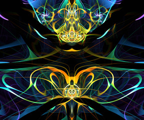 Computer generated colorful fractal artwork